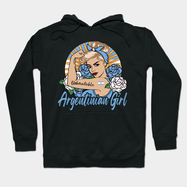 Argentinian Girl Hoodie by JayD World